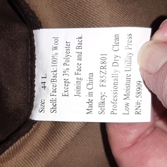 Vintage Camel / tan wool sports coat EUC 44L - Picture 7 of 10